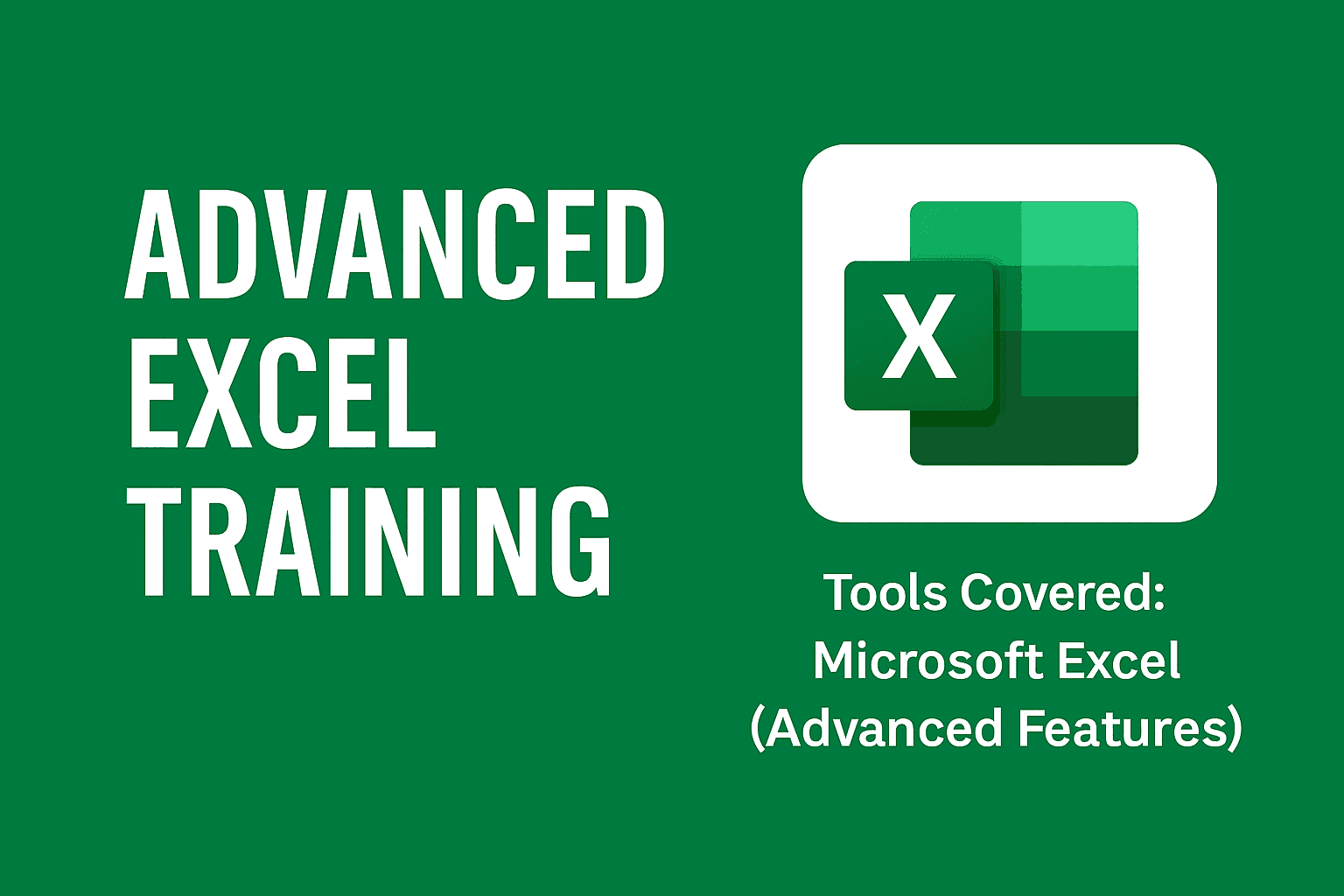 Advanced Excel Training course in Chennai